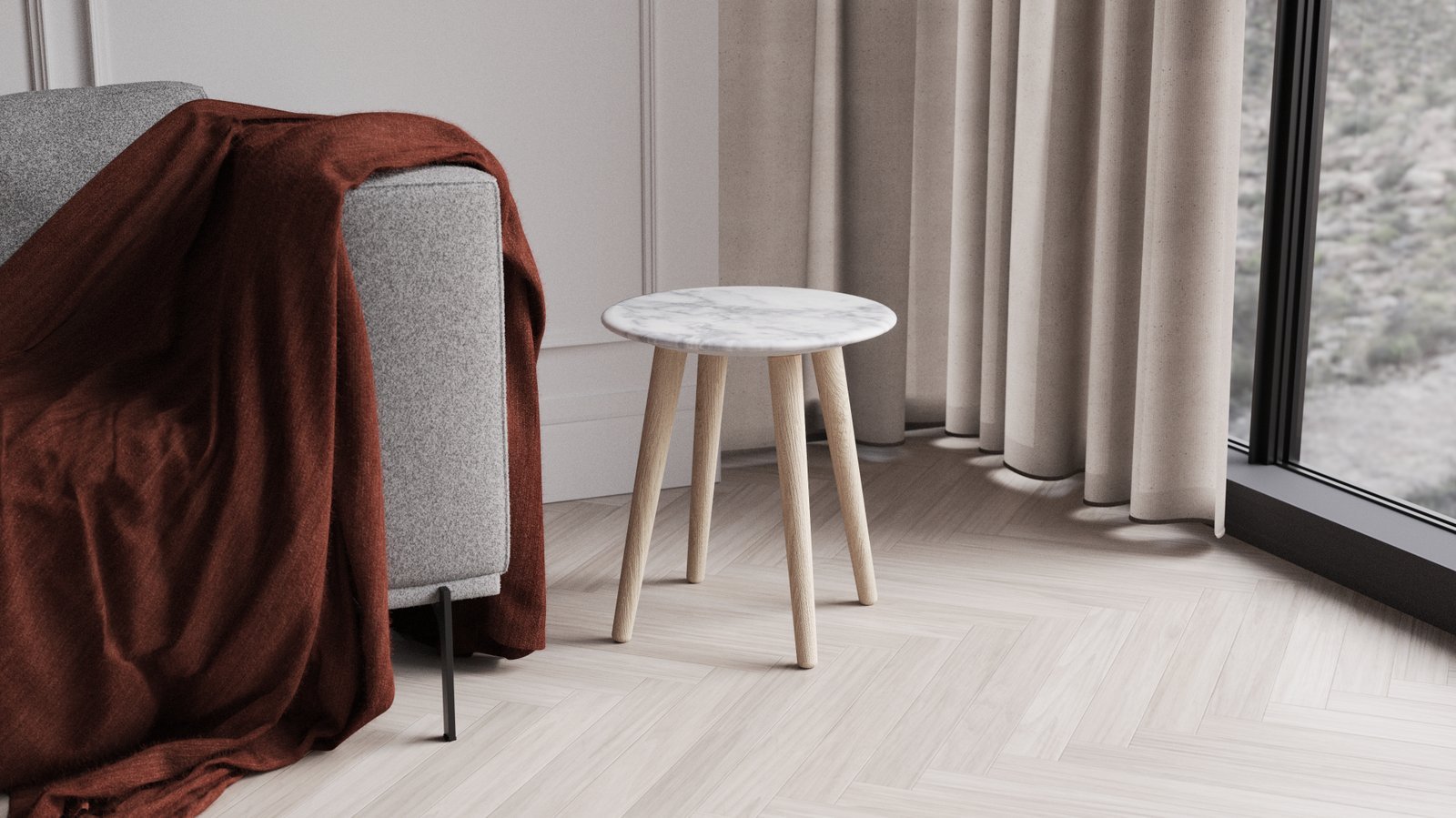Bello Natural Side Table