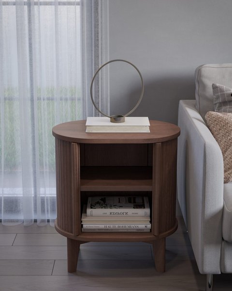 Cali Walnut Side Table