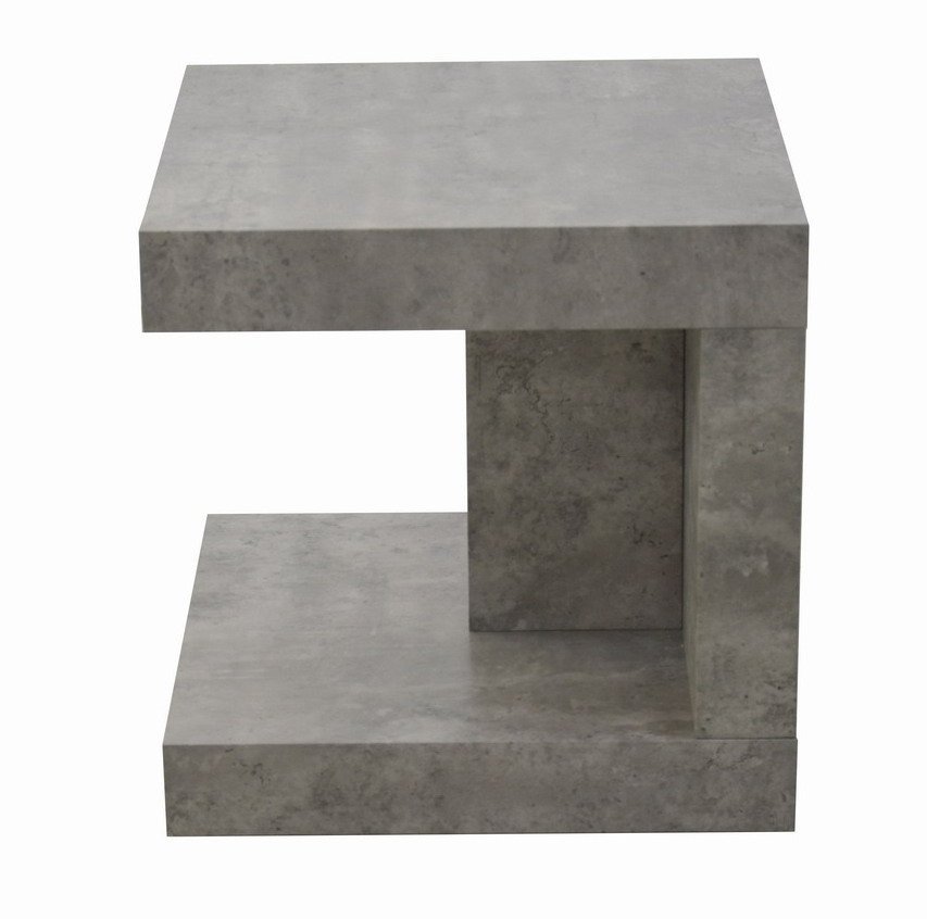 End Table - Light Concrete Finish