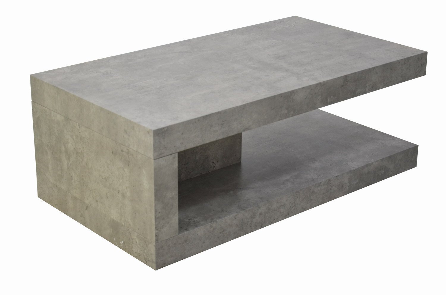 Rect Coffee Table - Light Concrete Finish