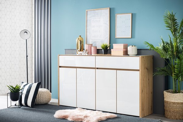 Molise White Sideboard