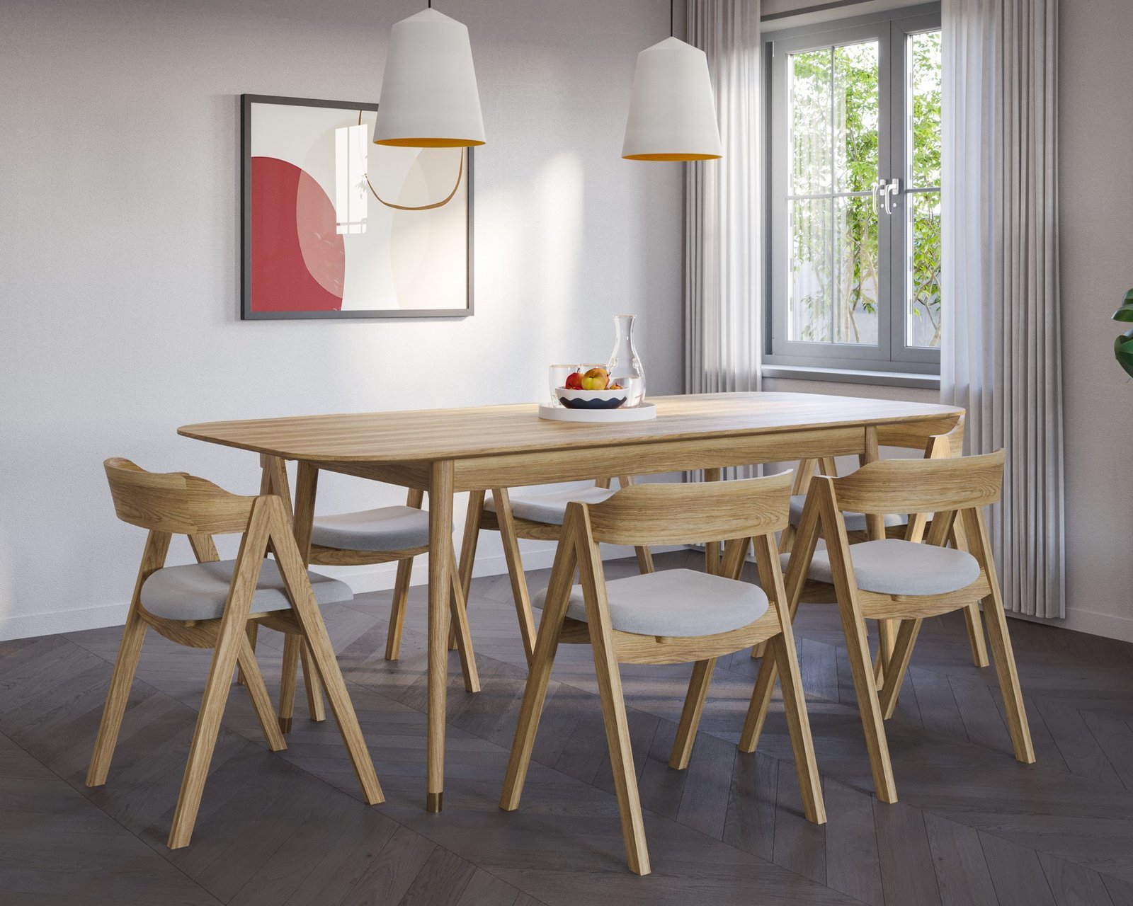 Rise Natural Extending Dining Table