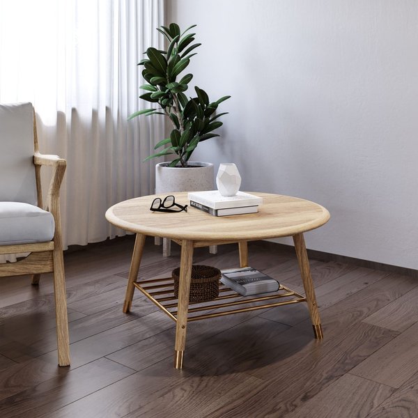 Rise Natural Circular Coffee Table