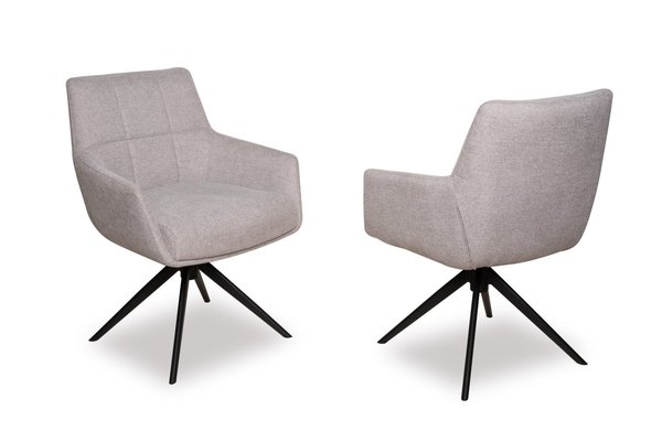 Urban Silver Grey Fabric Chair - Set of 4