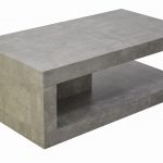 LUCA COLLECTION - Rect Coffee Table - Light Concrete Finish