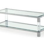 MAYFAIR COLLECTION - Coffee Table - ACRYLIC/POLISHED STAINLESS STEEL/CLEAR GLASS