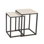 TYLER WHITE 2 PIECE NEST OF TABLES
